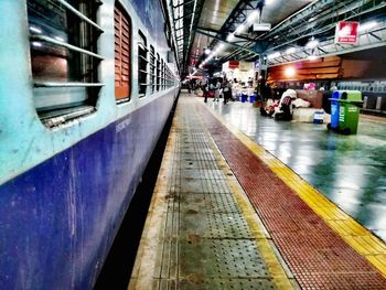 Train at railroad station