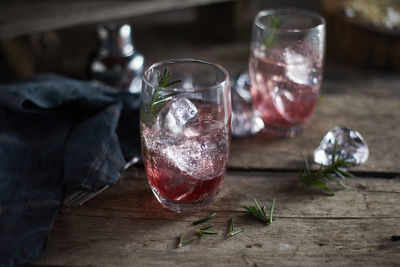 Close-up of drink on table