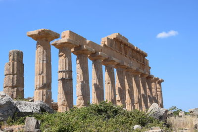 Low angle view of historical building against sky