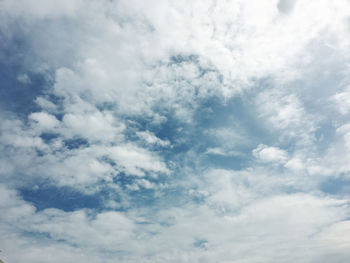 Low angle view of clouds in sky