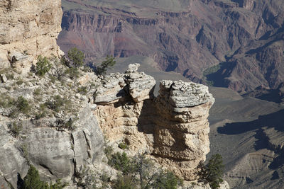Landscape at mather point of the south rim of the grand canyon