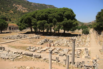 Scenic view of landscape at ephesus turkey 