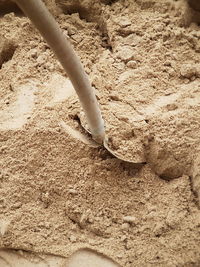 Close-up of sand on beach