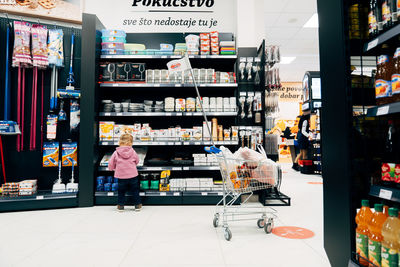 Woman standing in store