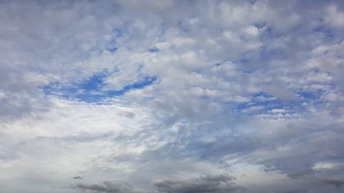 Low angle view of clouds in sky