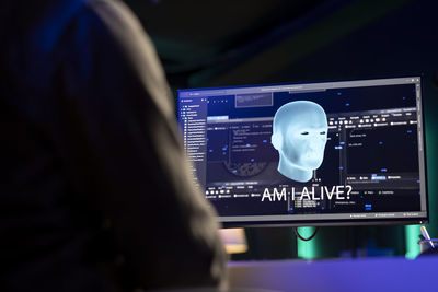 Close-up of computer