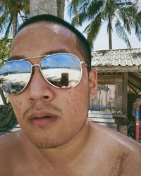 Portrait of man wearing sunglasses