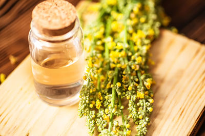 Close-up of drink on table