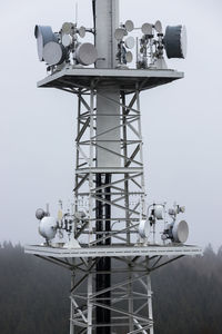 Communications tower against sky