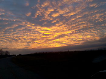 Scenic view of sky during sunset