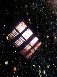 View of illuminated tunnel