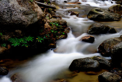 Close-up of flowing water