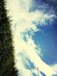 Low angle view of cloudy sky