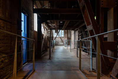 Interior of abandoned building