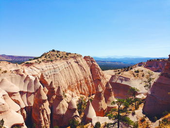 Scenic view of landscape against clear sky