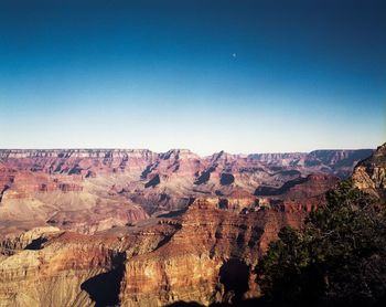 Scenic view of landscape against clear sky