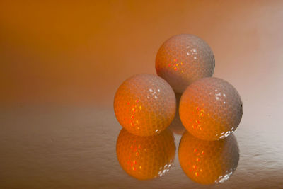 Close-up of orange fruits on table