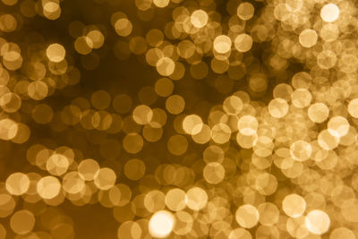 Defocused image of illuminated lights