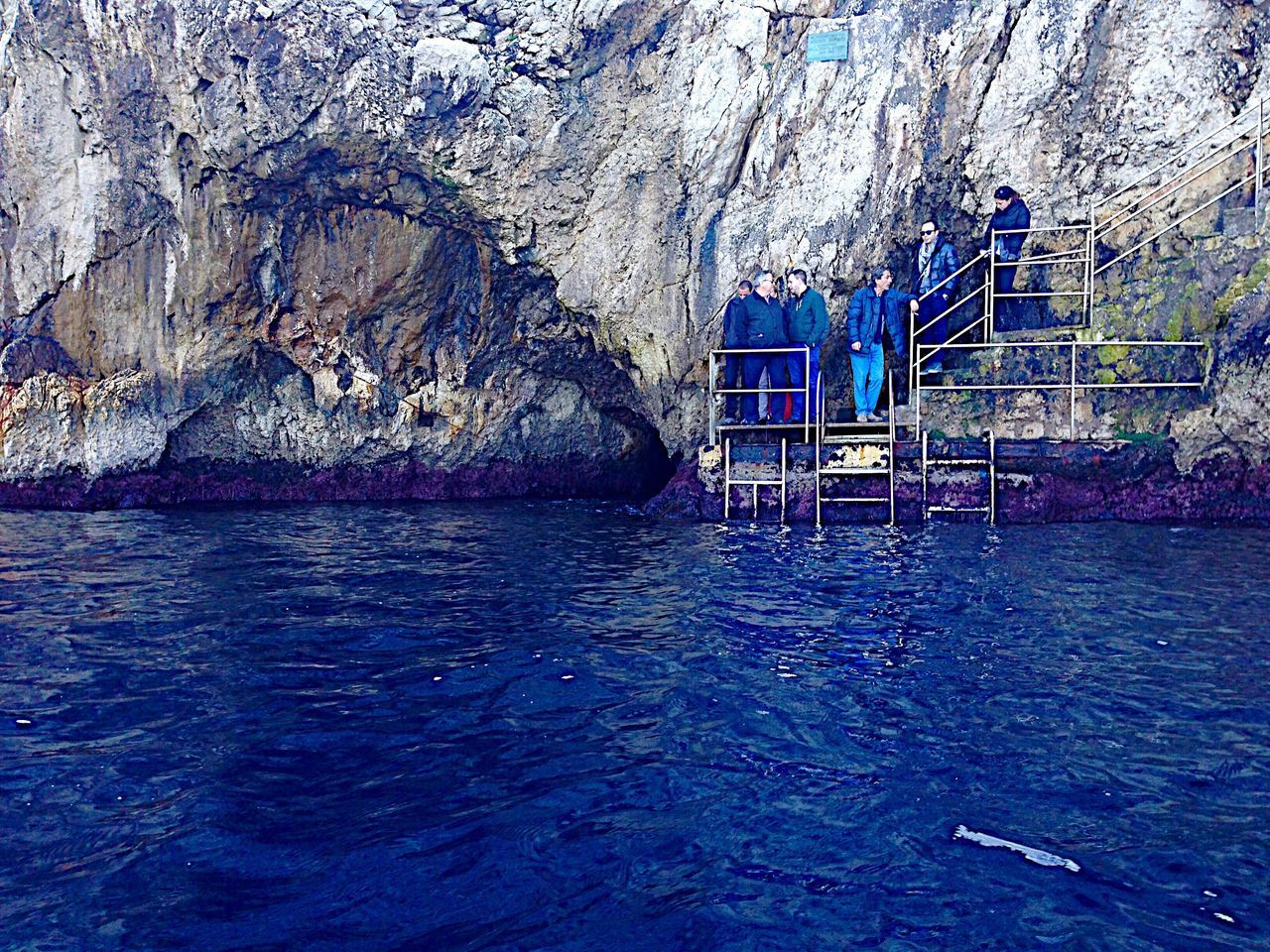 BLUE SEA AGAINST MOUNTAIN