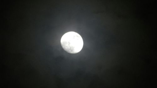 Low angle view of moon