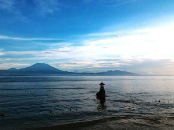 Calm sea against sky