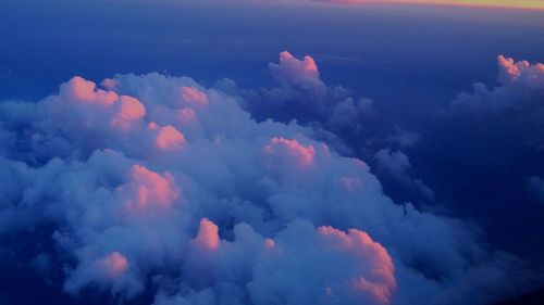 Low angle view of cloudy sky