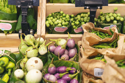 Fruits for sale at market stall