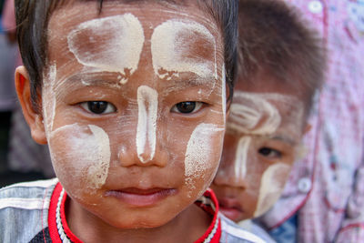 Close-up portrait of a boy