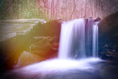 View of waterfall