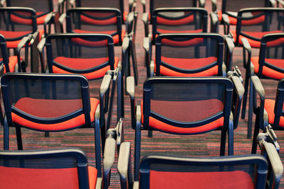 Full frame shot of chairs