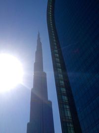 Low angle view of skyscrapers