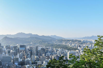 Aerial view of city