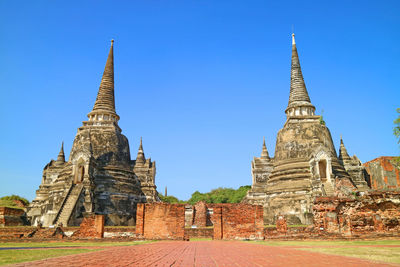 Stunning historic pagodas of wat phra si sanphet, ayutthaya, thailand