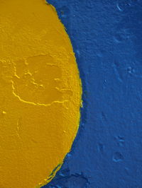 Full frame shot of yellow wall