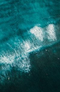 High angle view of swimming pool in sea