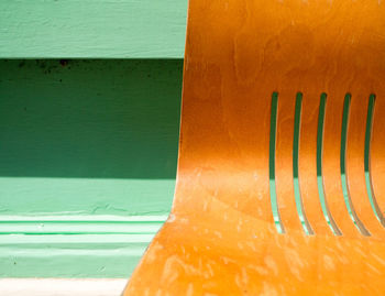 Close-up of orange on wall