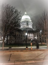 View of historic building against sky in city