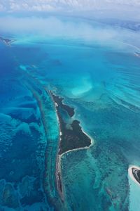 Aerial view of sea