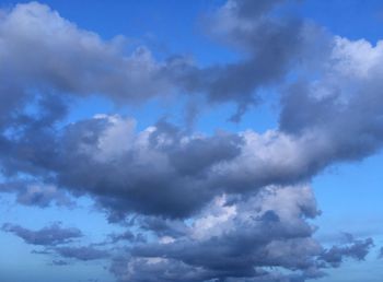 Low angle view of cloudy sky