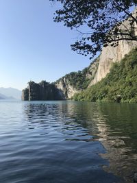 Scenic view of lake