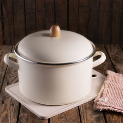 Close-up of food in container on table