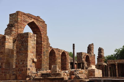 Old ruins against clear sky