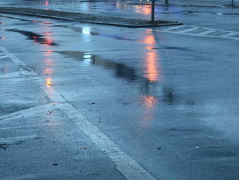 Full frame shot of road during winter