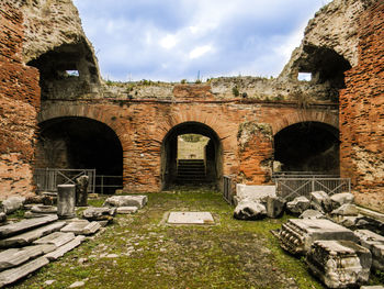 Old ruins against sky