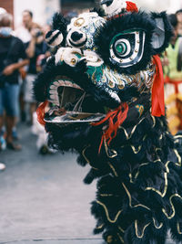 The lion dance event