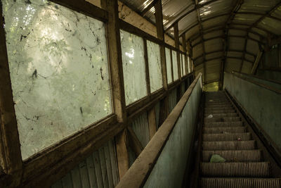 Interior of abandoned building