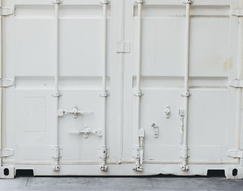 Close-up of closed door