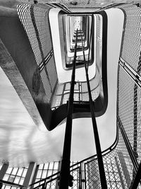 Low angle view of staircase against building