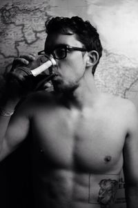 Portrait of young woman