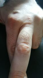 Close-up of hands